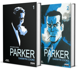 Parker-sarjakuvakirjat + kirjanmerkki