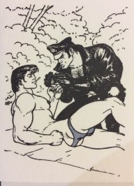 Tom of Finland / Sytkäri-kortti, 2-os. kohopainettu