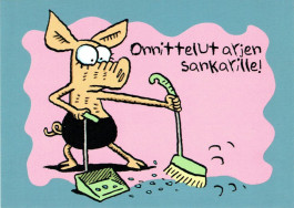 Viivi ja Wagner -postikortti - Onnittelut arjen sankarille!