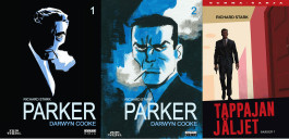 Parker-sarjakuvakirjat, kirjanmerkki + Tappajan jäljet -romaani