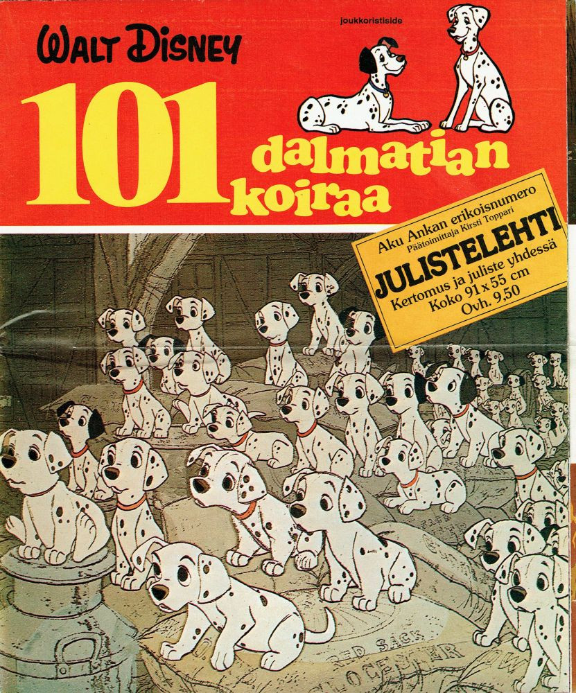 101 dalmatian koiraa -julistelehti (K)