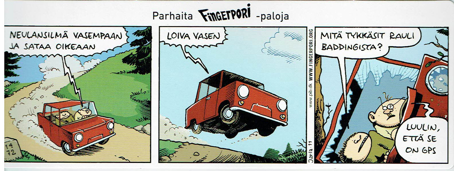 Fingerpori-sarjakuvataulu - Neulansilmä