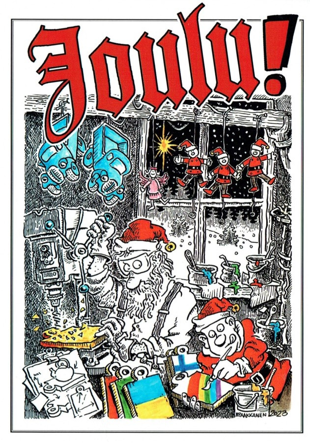 Joulu!-postikortti