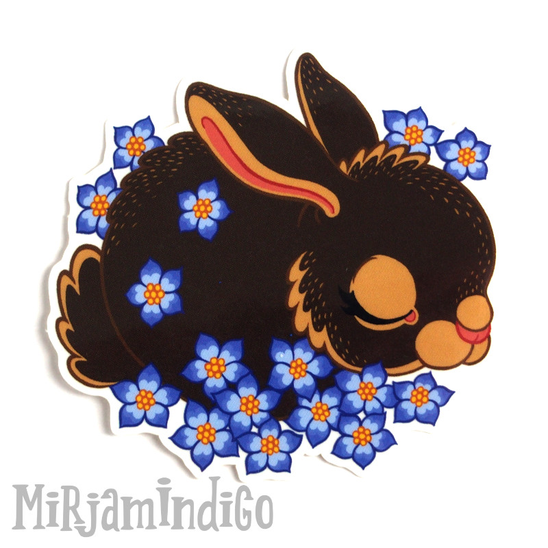 Flower Bunny Brown -vinyylitarra