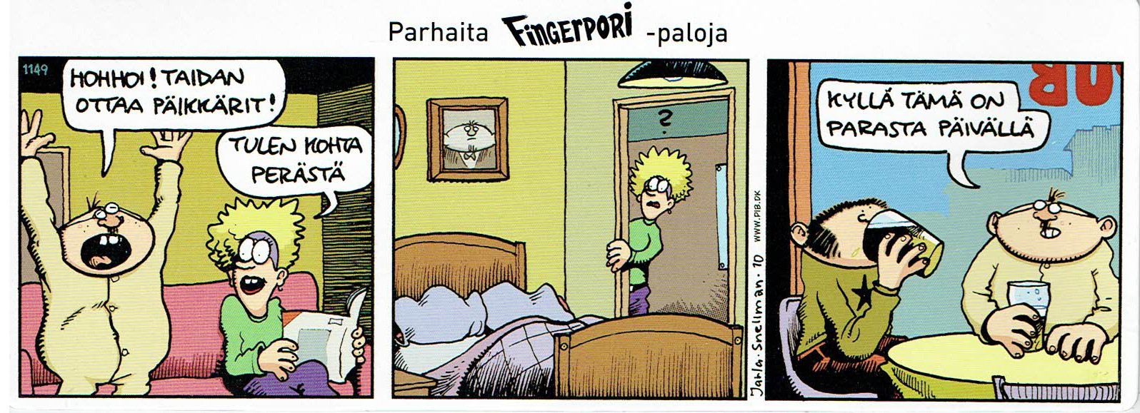 Fingerpori-sarjakuvataulu - Päikkärit