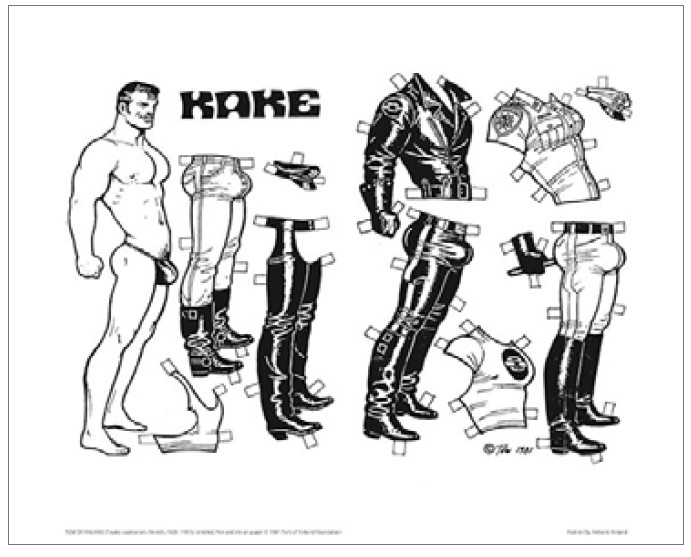Tom Of Finland Kake Paperinukkejuliste