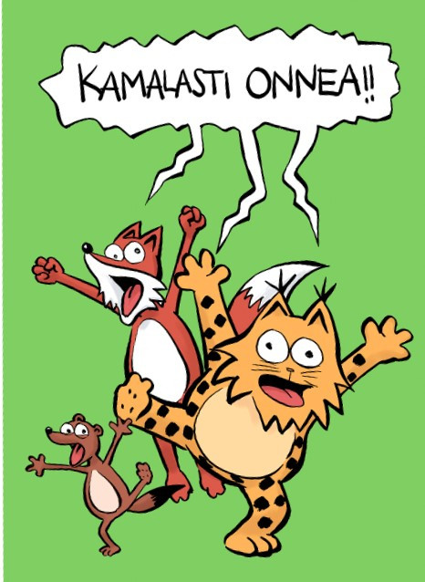 Kamala luonto / Kamalasti onnea! -kortti