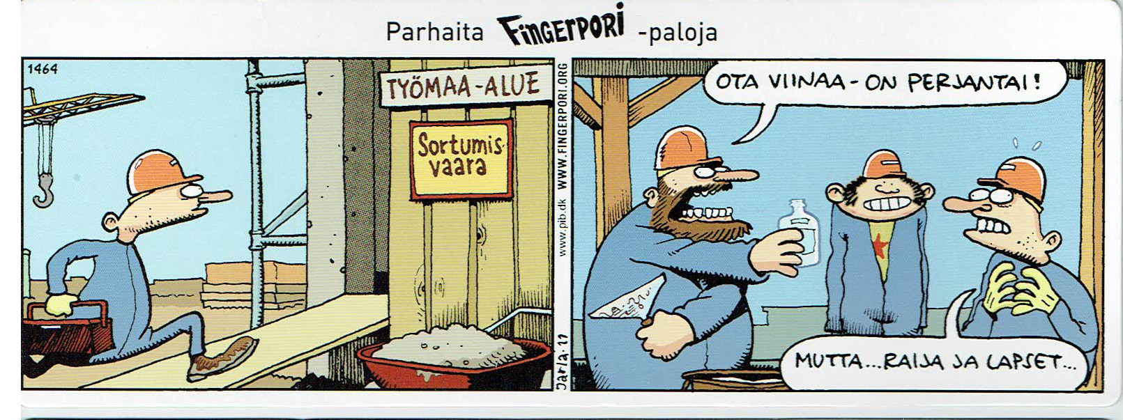 Fingerpori-sarjakuvataulu - Sortumisvaara