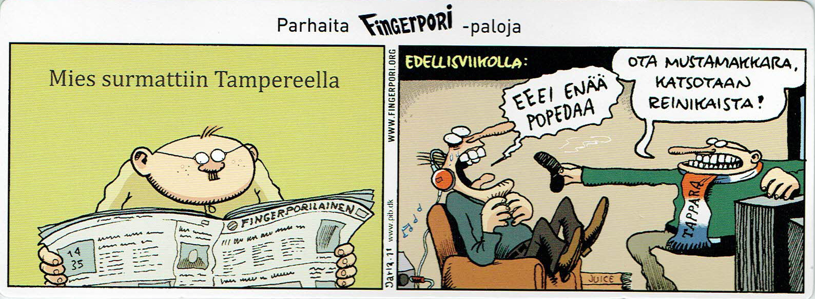 Fingerpori-sarjakuvataulu - Tampere