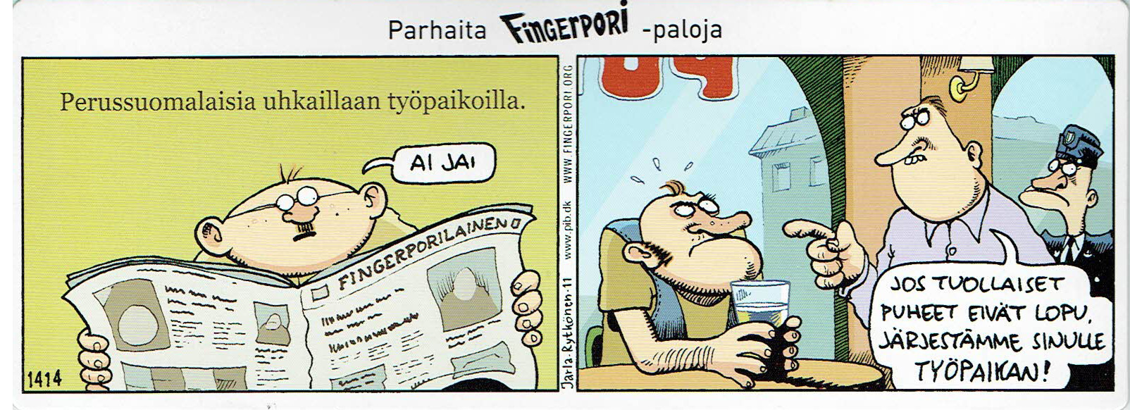 Fingerpori-sarjakuvataulu - Perussuomalaiset