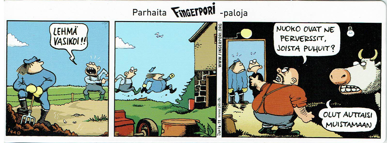 Fingerpori-sarjakuvataulu - Vasikoi