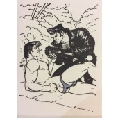 Tom of Finland / Sytkäri-kortti, 2-os. kohopainettu