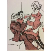 Tom of Finland / Kippis-kortti, 2-os. kohopainettu