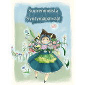 Suurenmoista syntymäpäivää -postikortti