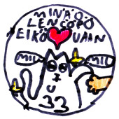 Minä olen söpö eikö vaan -tarra