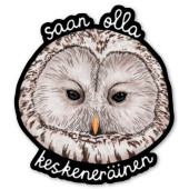 Saan olla keskeneräinen -lintutarra