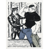 Tom of Finland / Hauikset-kortti, 2-os. kohopainettu