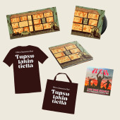 Tupsulakintiellä-kirja, levy, juliste, t-paita, kangaskassi ja UZB: Are you uzbed? -CD (ENNAKKOTILAUS)