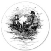 Vuohen ystävät -tarra