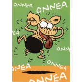 Viivi ja Wagner -postikortti - Onnea onnea